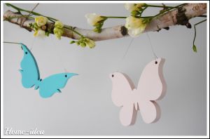 motylki zawieszki pastelowe male0